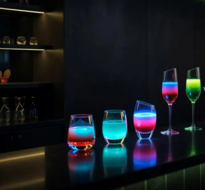 Autorskie koktajle w neonowym lounge barze
